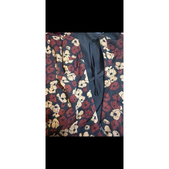 Polo Ralph Lauren Georgette Tie-Neck One-Shoulder Blouse 4 Chiffon Chic Floral - Picture 7 of 13